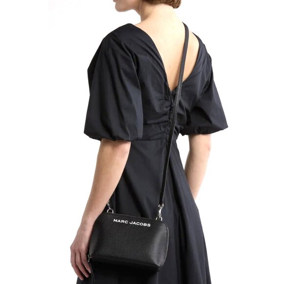 New Marc Jacobs Grind Crossbody Pouch Pebble Leather Black - Picture 6 of 6